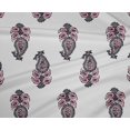 thumbnail image 4 of oneOone Polyester Lycra Fabric Leaves & Paisley Block Print Sewing Fabric BTY 56 Inch Wide, 4 of 4