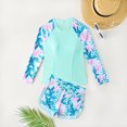 thumbnail image 1 of Girls Swimsuit 2 Piece Tankini Set Swimsuit Striped Ruffle Bathing Suit for Teens 14-15 years, 1 of 4