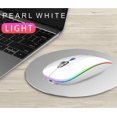 thumbnail image 2 of Wireless Bluetooth Mouse Rechargeable Silent Mouse Dual Mode (Bluetooth 5.1 + 2.4G) with Nano Receiver, 2 of 6