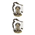 thumbnail image 2 of VONKY Dragon Fengshui Bell Good Luck Bless Home Decor Desk for Buddha 7x7x12cm 2Set, 2 of 6