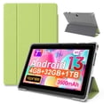 thumbnail image 1 of FITIFUN Tablette Android 7 Pouces avec Étui, 4(2+2) Go RAM 32 Go ROM, Quadricœur, Écran HD, Wi-Fi, Double Caméra, Vert, 1 of 7