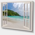 thumbnail image 1 of Designart - Fenêtre Ouverte pour Calmer le Bord de Mer - Art sur Toile Extra Large, 1 of 2