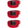 thumbnail image 1 of CTM® Ceinture Ajustable en Coton avec Boucle Finition Nickel (Lot de 3), 1 of 2
