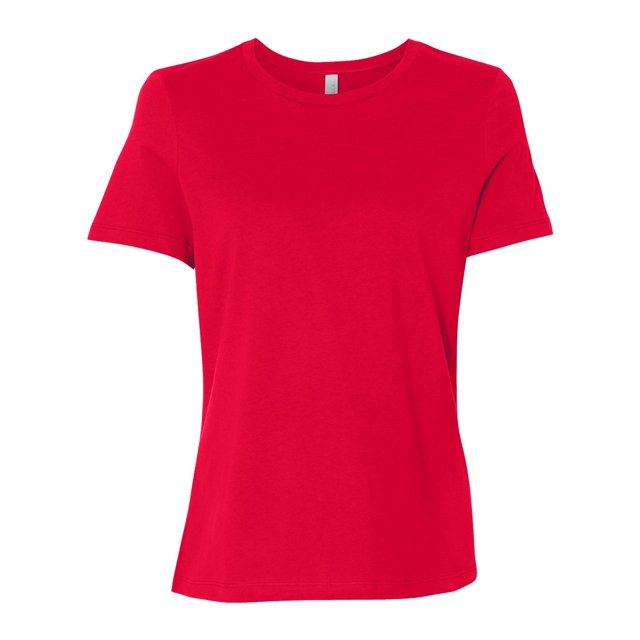 Bella Canvas 6400 - Relaxed Short Sleeve Jersey T-Shirt, S, Red