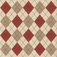 thumbnail image 1 of Ahgly Tapis d'Intérieur Lavable en Machine Carré Transitionnel Kaki Or, 7 Pieds Carré, 1 of 7