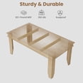 thumbnail image 4 of 63" Rectangular Dining Table with Scratch-Resistant Laminate Top, Sturdy Kitchen Table for 6 with Adjustable Leveling Feet, Easy Assembly，Chair not included, 4 of 8