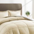 thumbnail image 2 of Nestl Reversible Comforter Set, King/Cal King Comforter Set, White/Cream, 2 of 6