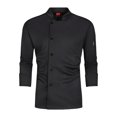 thumbnail image 2 of Bunblic Chef Coat Breathable Long Sleeve for Kitchen Work Uniform Food Service Hotel XL, 2 of 8