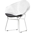 thumbnail image 4 of Plata Import Chrome/Black Diamond Bertoia Chair, 4 of 7