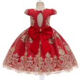 thumbnail image 2 of Robes de Demoiselles d'Honneur pour Filles Tout-Petits Princesse Robe de Fête de Mariage, 2 of 6