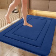 Amzcrzy Polyester Carpet Bathroom Rugs Shower Room Rug Bedroom Meander Carpet Floor Mats Bathroom Absorbent Mats Kitchen Foot Mats Wash Bathroom Rugs for Bath Tub and Shower Rug Bathroom Decor