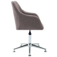 thumbnail image 2 of vidaXL Swivel Dining Chair Taupe Fabric, 2 of 5