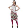 thumbnail image 1 of Moomaya Robe Kurti à une Épaule Imprimée pour Femme, Sans Manches, à Col Bénitier, Style Bohème, Tenue de Soirée de Designer, 1 of 7