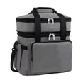 thumbnail image 2 of Fridja Clearance under 5$ 18L Extra Large Expandable Insulated Cooler Lunch Box for Double Decks Leakproof Heavy Duty Lunch Bag Snack Bags for Adult Construction Work Picnic, 2 of 6