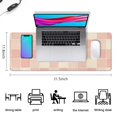 thumbnail image 2 of Pastel Checkered Desk Mat, Aesthetic Pattern Office Decor Extra Large Mouse Pad, Laptop Pad Mat, Game Mat, 31.5x11.8in, 2 of 7