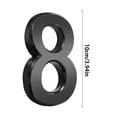 thumbnail image 2 of Penkiiy 3.94 Inch Black Metal Numbers , Modern Metal House Numbers, Black Door Numbers, Outdoor Mailbox Numbers, Metal Black House Address Letters and Numbers for House Office Apartment Outside, 2 of 6