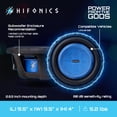 thumbnail image 4 of Hifonics 2 Pack ELITE 8” Shallow Subwoofer, Dual Voice Coil Audio Speaker, 500W, 4 of 12