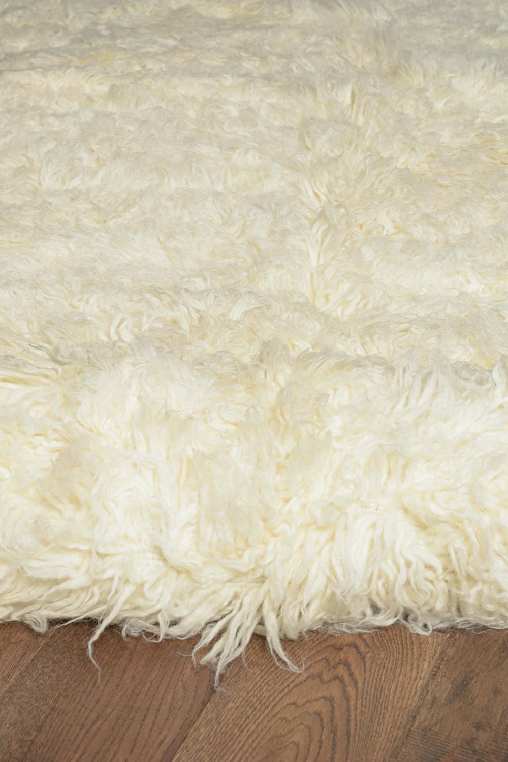3A Flokati 2000gr 4' x 6' Area Rug, Natural