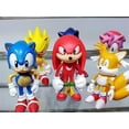 thumbnail image 3 of 6pcs Set Sonic Hedgehog Amy Tails Mephiles Knuckles 6cm/2.4in PVC Figure, 3 of 4