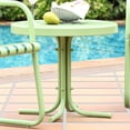 thumbnail image 2 of Crosley Furniture Table d'Appoint Rétro en Métal pour Extérieur/cour Arrière/patio 19 Pouces x 22 Pouces, Vert, 2 of 5