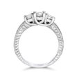 thumbnail image 2 of 1 1/4ct   3 Stone Round Diamond Engagement Ring 14K White Gold, 2 of 2