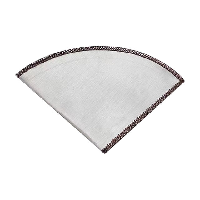 fheaev Filtre à Café Filtre à Café en Métal Sac Fin Portable en Acier Inoxydable Perforation à la Main Sans Papier Filtre Goutte à Goutte Filtre Réutilisable