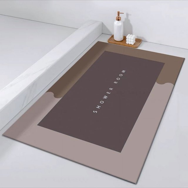 Super Absorbent Bath Mat Bath Rugs Quick Drying Bathroom Rug Non-slip Entrance Doormat Nappa Skin Floor Mats Toilet Carpet Home Decor