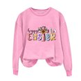 thumbnail image 2 of EGNMCR Easter T-Shirts Imprimés pour Femmes T-Shirts Graphiques Femmes T-Shirts pour Femmes Col Rond Easter Haut à Manches Longues Imprimé Chandails T-Shirt pour Femmes, 2 of 5