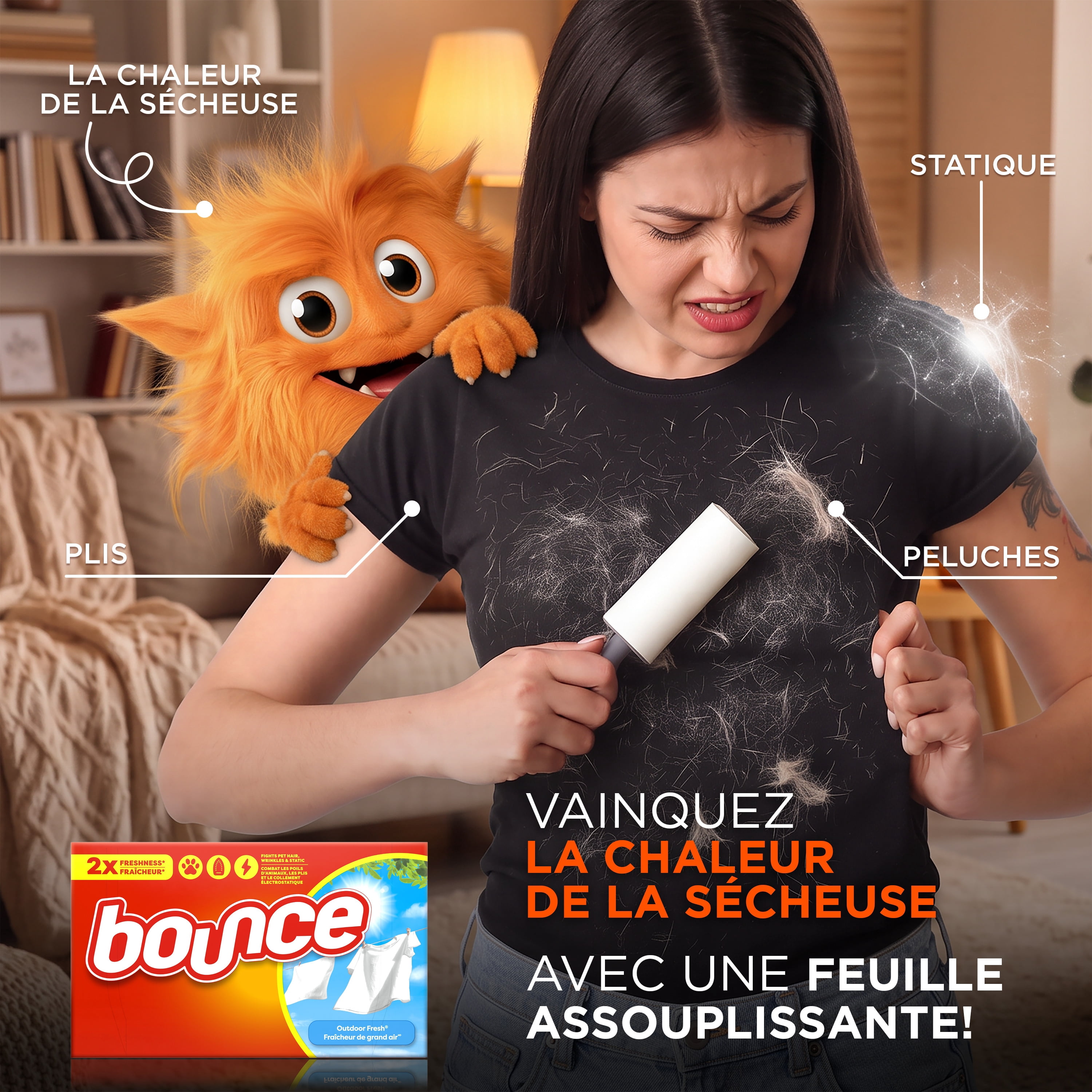 Bounce Dryer Sheets, Outdoor Fresh Scent, 200 Count
