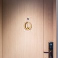 thumbnail image 1 of PRETXORVE Sonnette de Porte en Bois Magnétique Type de Porte Rappel d'Entrée Magnétique, 1 of 6