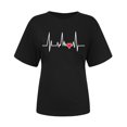 thumbnail image 4 of Birdeem Mode Femmes Décontracté Imprimé Chandail à Manches Courtes T-Shirt Hauts Blouse, 4 of 4