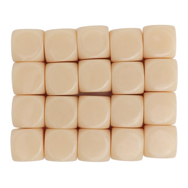 <p>Cubes à Coins Arrondis Vierges de 16 mm Coin Arrondi Vierge 20 Pcs Coins Arrondis Vierges Plastique 16 mm Jouets Éducatifs pour Jeux de Société Fête</p>