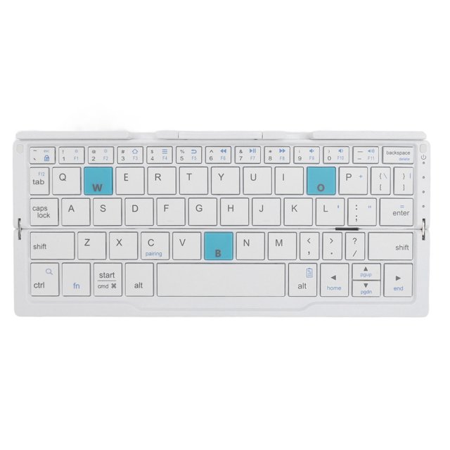 Folding BT Keyboard, Foldable Cordless Keyboard with Portable Pocket Size, Aluminum Alloy Housing, for OSX for for for Phone Tablets Laptops