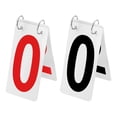 thumbnail image 1 of GOGO 2 Ensembles de Gardiens de Pointage de Tennis, 0-9 Double Face, 2,5 x 5 Pouces, Carte Plastique Chiffres Rouges et Noirs, 1 of 6