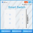thumbnail image 4 of Riwcyla WiFi Panel Switch Home Smart Switch Panel LED Indicator Light Tempered Glass Panel Light Switch Work with App Wall Smart Switch, 4 of 6
