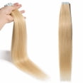 thumbnail image 2 of Tape in Human Hair Extensions Highlight Balayage Straight Hair, 2 of 6
