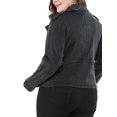 thumbnail image 3 of GRACE & GRANDEUR Women's Plus Size Denim Inclined Zip Motorcycle Jacket, 3 of 7