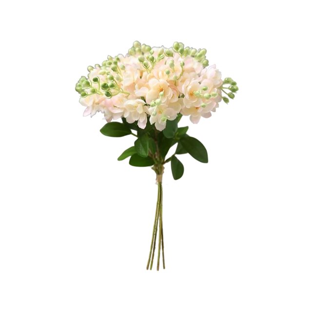SDNall Arrangements Floraux Faux, Lien à Main de Simulation Fraîche Rurale Lot de 5 Fourches Fleur de Jasmin Modèle de Photographie de Mariage Arrangement Floral de Chambre Ornement Fleur de Simulation