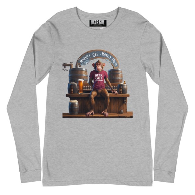 Monkey See Monkey Brew Unisex Long Sleeve Tee