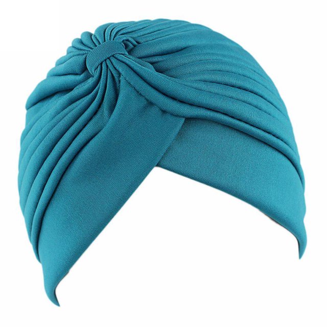 Bonnet Plissé Pré-Noué pour Femmes, Bonnet de Couverture, Turban de Soleil