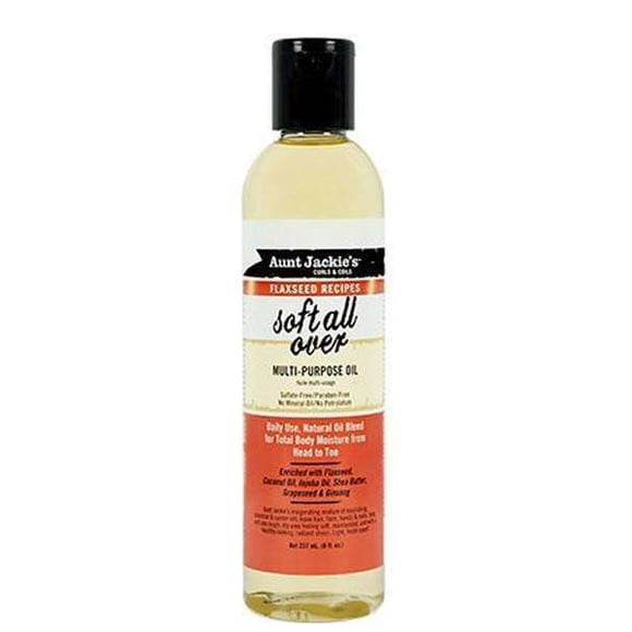 Aunt Jackie's Flaxseed Recipes "Soft All Over" Multi Purpose Oil