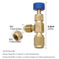 thumbnail image 2 of TAPDRA Soupape de Sécurité en Laiton pour Systèmes de Réfrigérant AC R410 R22 1/4 Po 5/16 Po & 1/4 Po 1/4 Po Entretien HVAC, 2 of 8