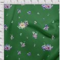 thumbnail image 4 of oneOone Viscose Chiffon Green Fabric Florals Sewing Material Print Fabric By The Yard 42 Inch Wide, 4 of 4