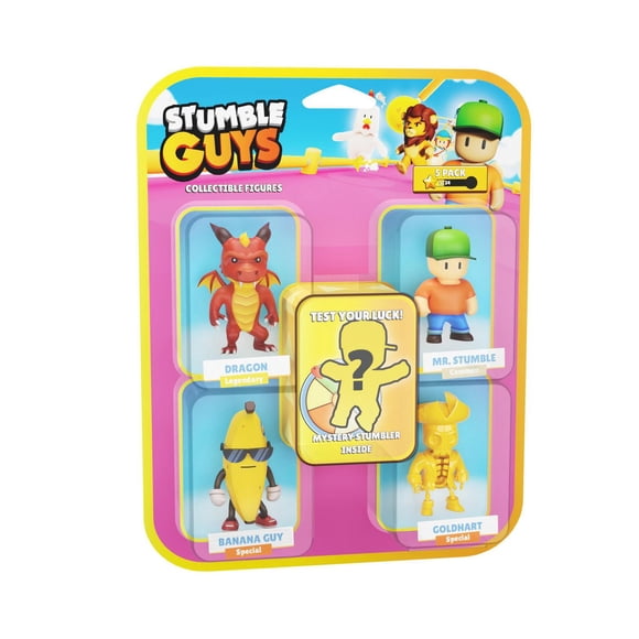 Figurines à collectionner Stumble Guys 5 paquet en boîte mystère – 1 personnage rare à collectionner