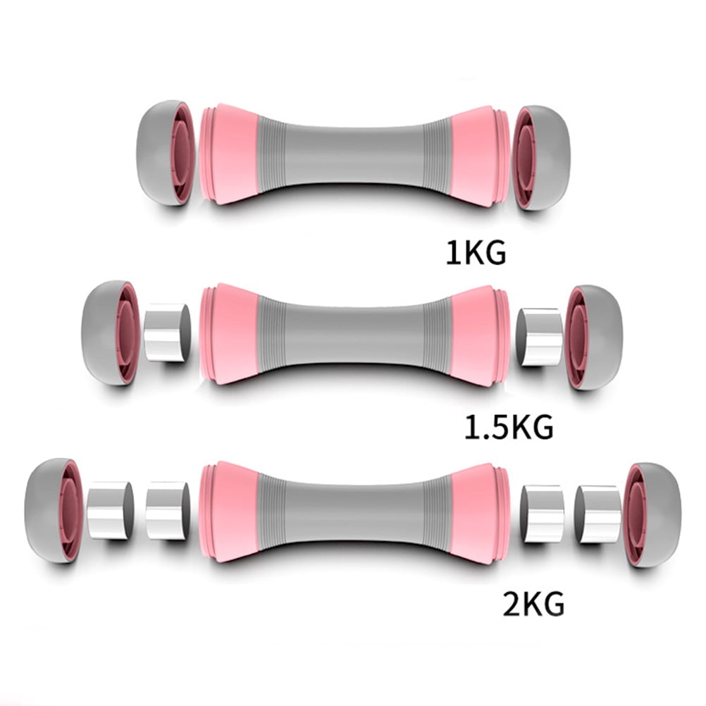 WRISTBIQUE Fitness Dumbbell Pink Adjustable Weight with Comfortable Grip for Effective Muscle Toning