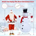thumbnail image 3 of Gymax 6FT Pre-Lit Pop-Up Flannel Snowman Collapsible Christmas Decor w/ LED Lights, 3 of 10