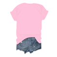 thumbnail image 3 of TSADFHJI Hauts Fluides en Mousseline Blouses pour Femmes T-Shirt à Col Rond pour Femmes à Lettres Imprimées Manches Courtes Col Rond Haut TTG, 3 of 3