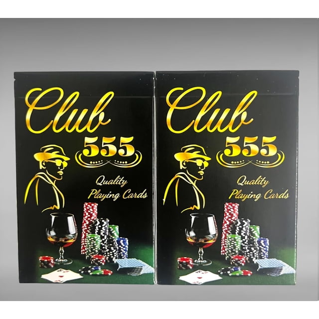 Woyr Club 555 Plastic Coated Playing Card Game Pack Of 6 For Adults - Taash Ke Patte, Rummy Cards, Poker Cards, Teen Patti Cards | Multicolor Playing Card