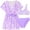 Purple, variant on Zanarzt Swimsuit Cover Up Set Girls 3Pcs Swim Cover Up Sets Floral Bikini Crop Top with Brief Teens Bathing Suit Sky Blue,9-10 Years