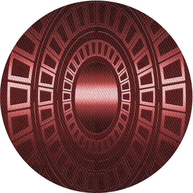 Ahgly Tapis de Zone Carré Transitionnel Lavable en Machine Rouge Brique, 3 Pieds Carré